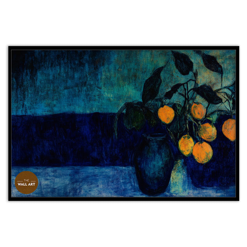 STILL LIFE IN DEEP BLUE FIELD II