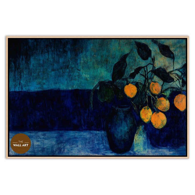 STILL LIFE IN DEEP BLUE FIELD II