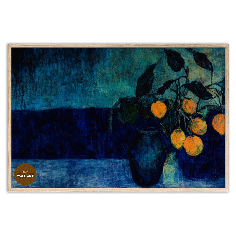 STILL LIFE IN DEEP BLUE FIELD II