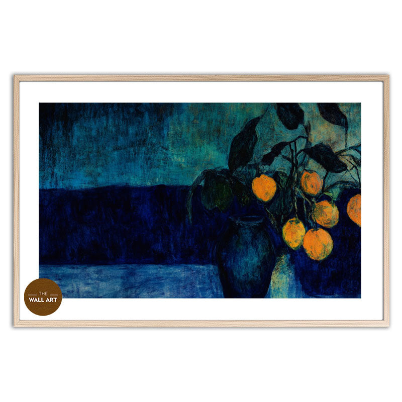 STILL LIFE IN DEEP BLUE FIELD II