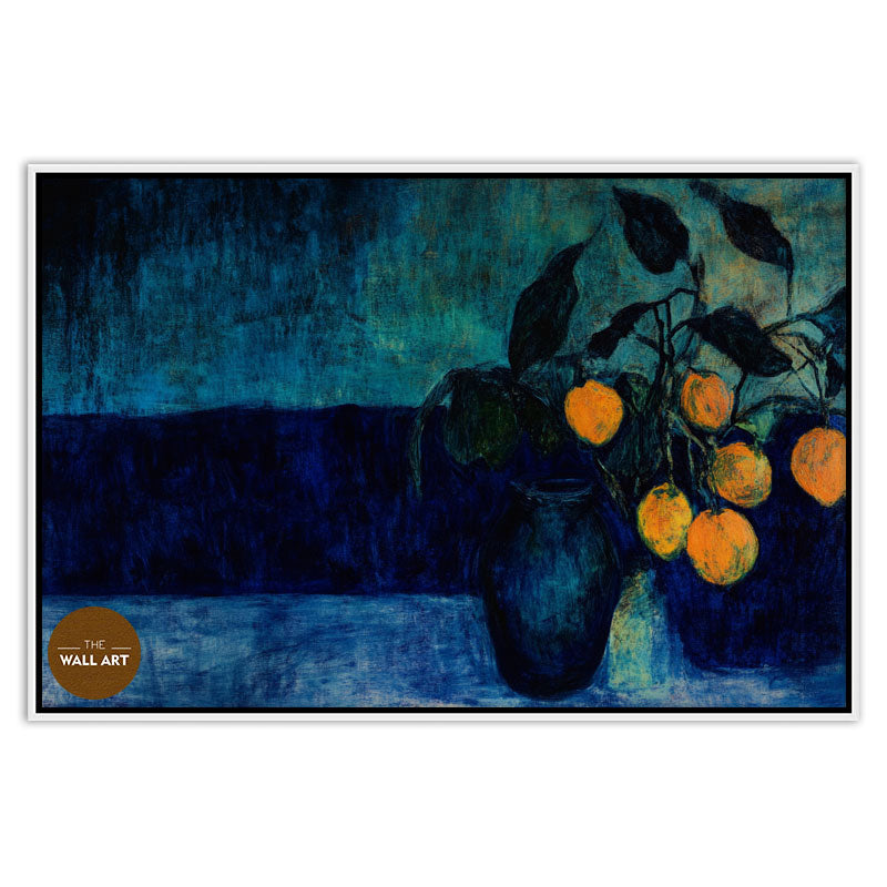STILL LIFE IN DEEP BLUE FIELD II