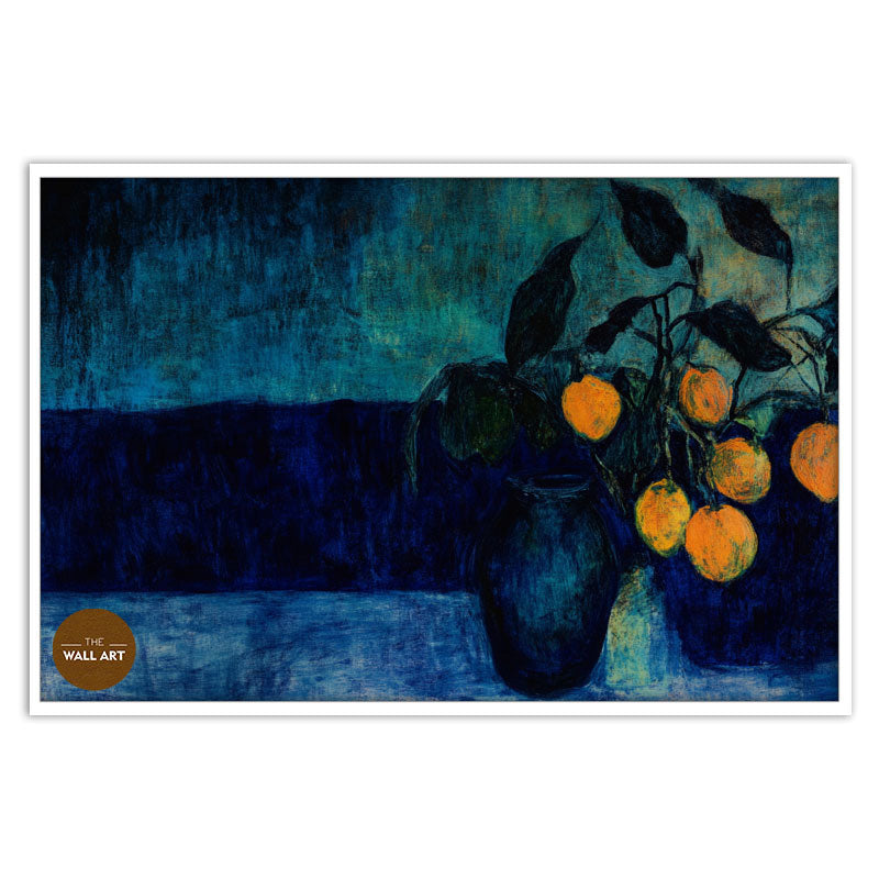 STILL LIFE IN DEEP BLUE FIELD II