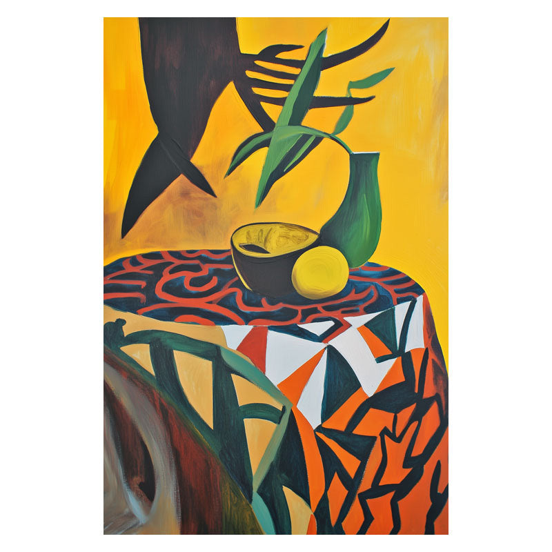 STILL LIFE IN YELLOW FIELD