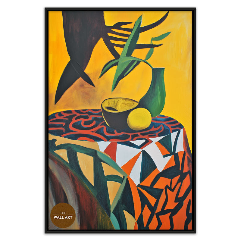 STILL LIFE IN YELLOW FIELD