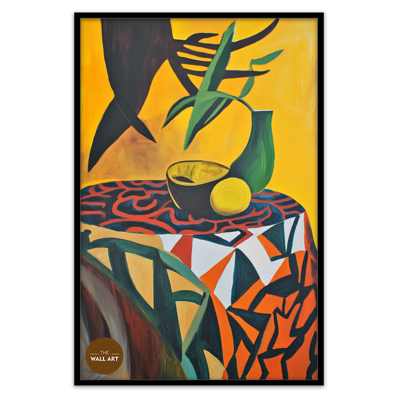 STILL LIFE IN YELLOW FIELD