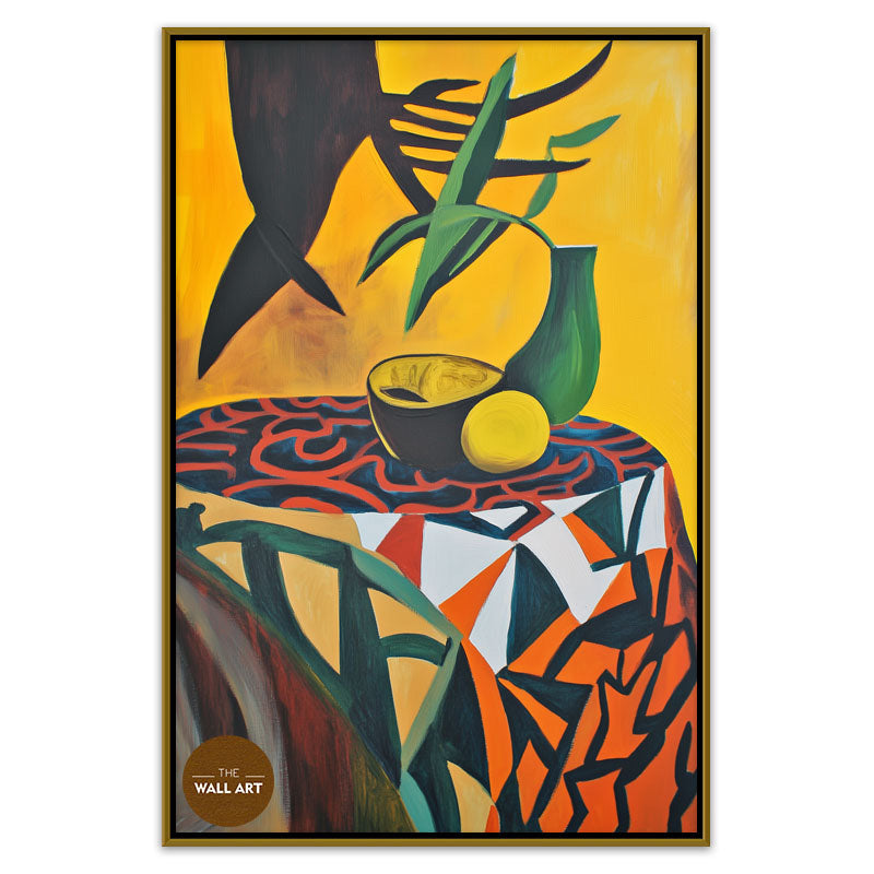 STILL LIFE IN YELLOW FIELD