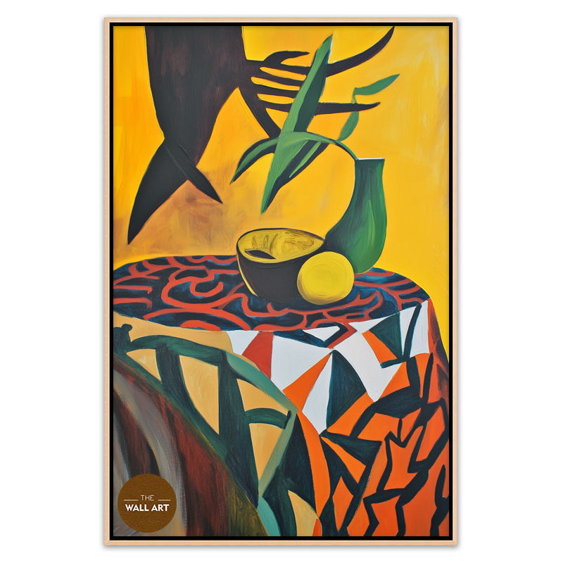 STILL LIFE IN YELLOW FIELD