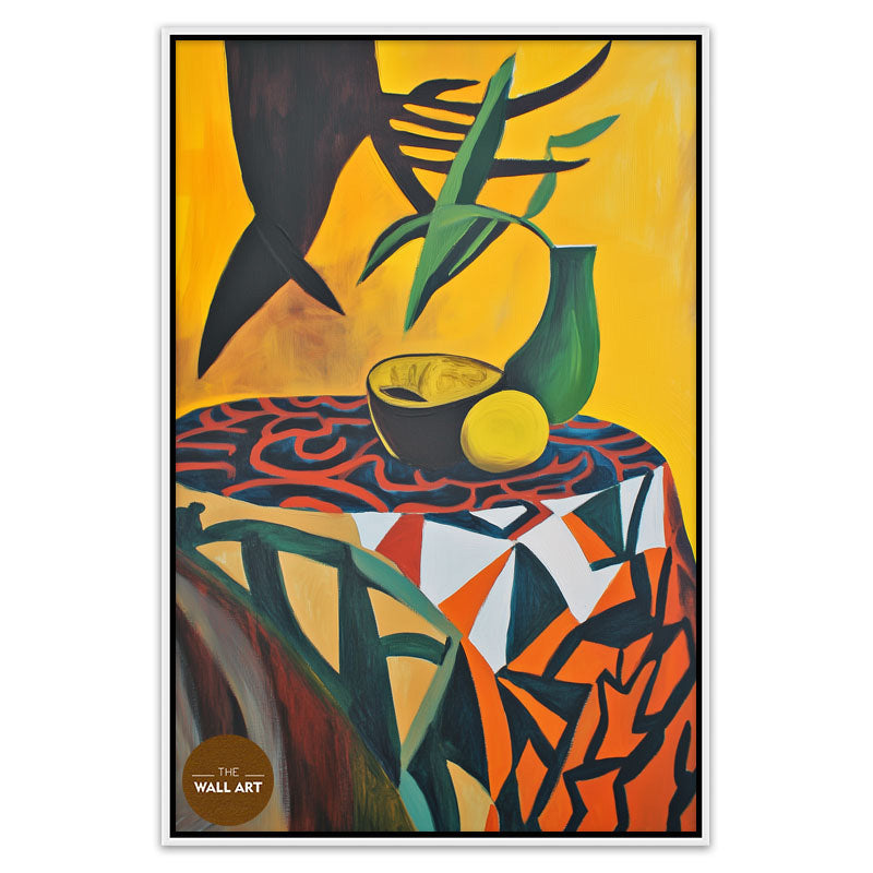 STILL LIFE IN YELLOW FIELD