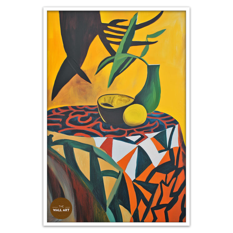 STILL LIFE IN YELLOW FIELD