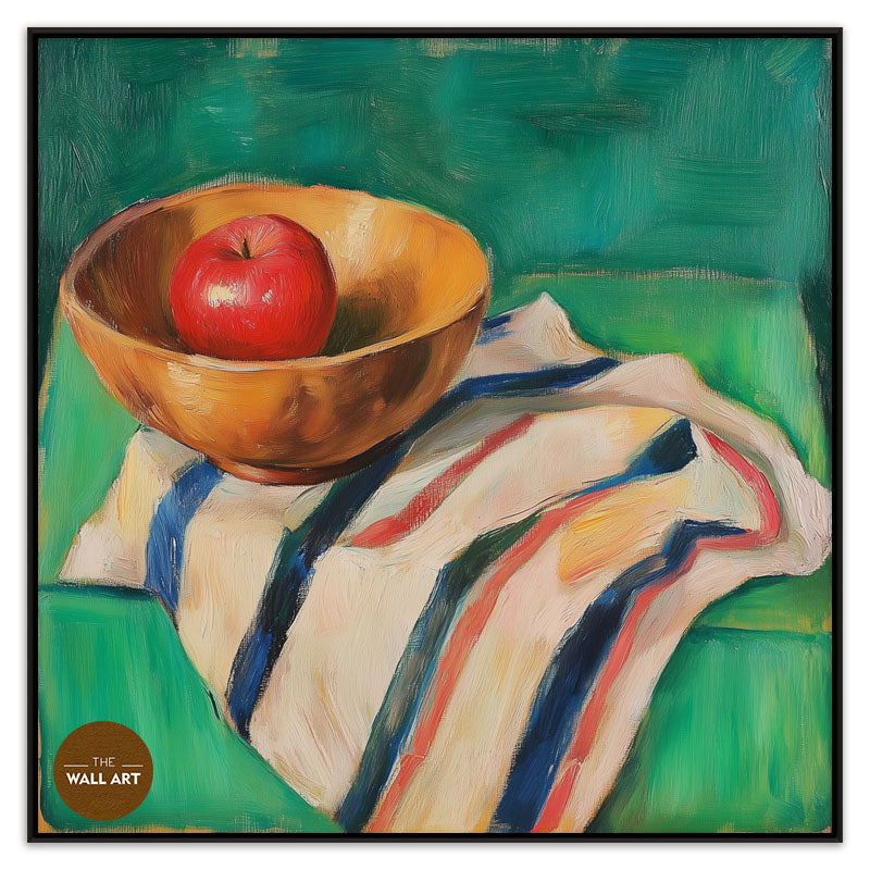STILL LIFE OF APPLE AND BOWL II