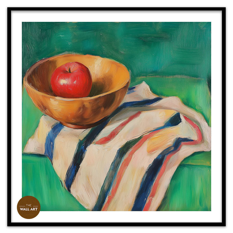 STILL LIFE OF APPLE AND BOWL II