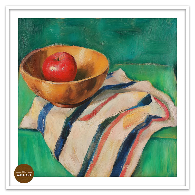 STILL LIFE OF APPLE AND BOWL II