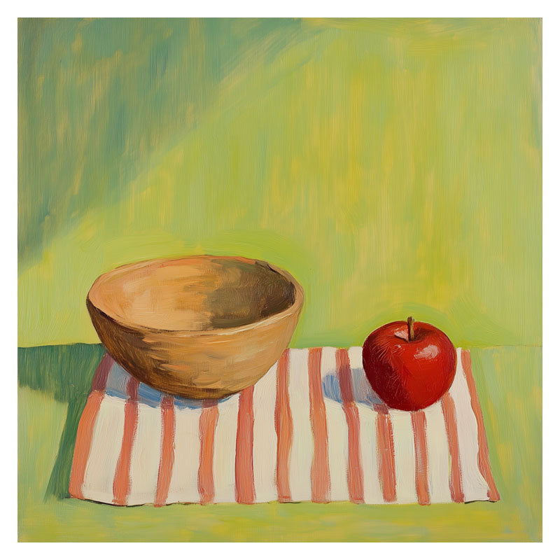 STILL LIFE OF APPLE AND BOWL I