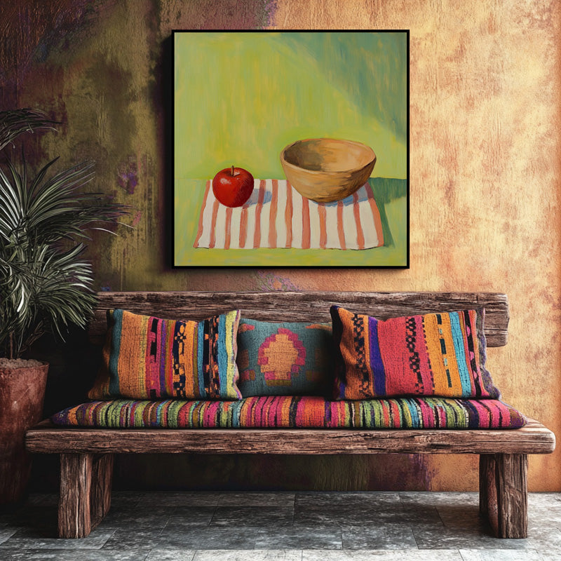 STILL LIFE OF APPLE AND BOWL I