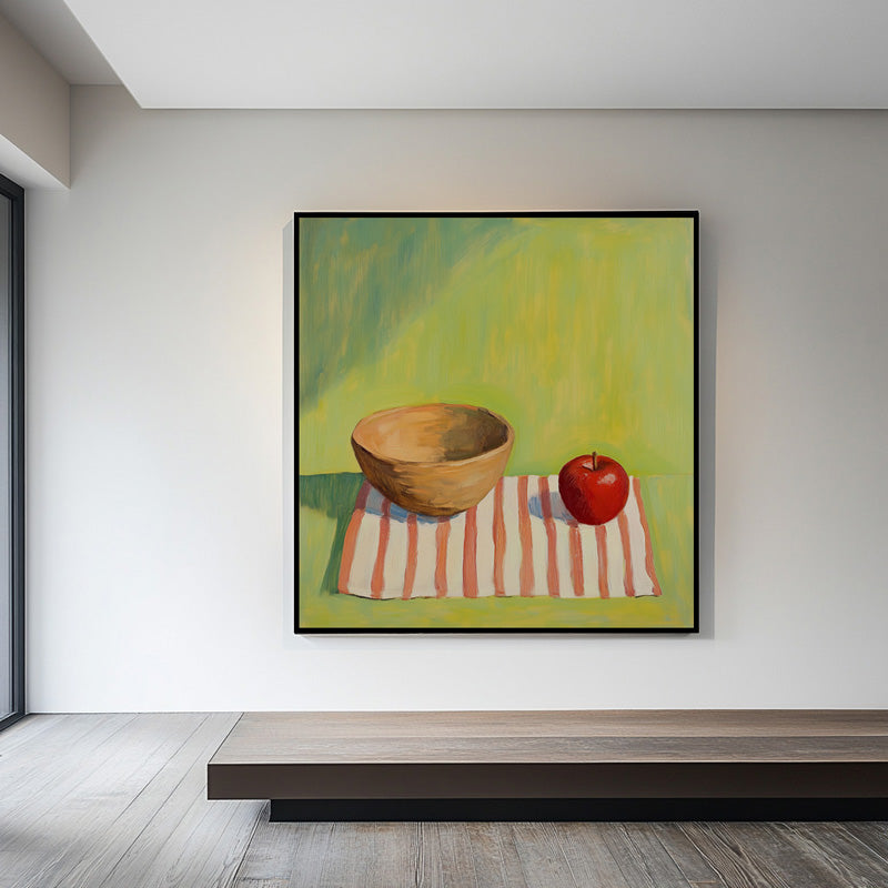 STILL LIFE OF APPLE AND BOWL I