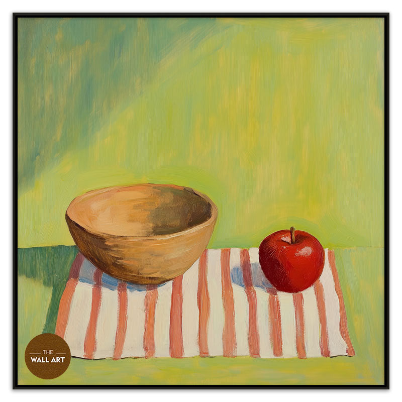 STILL LIFE OF APPLE AND BOWL I
