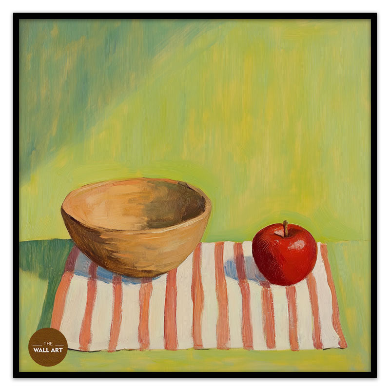 STILL LIFE OF APPLE AND BOWL I