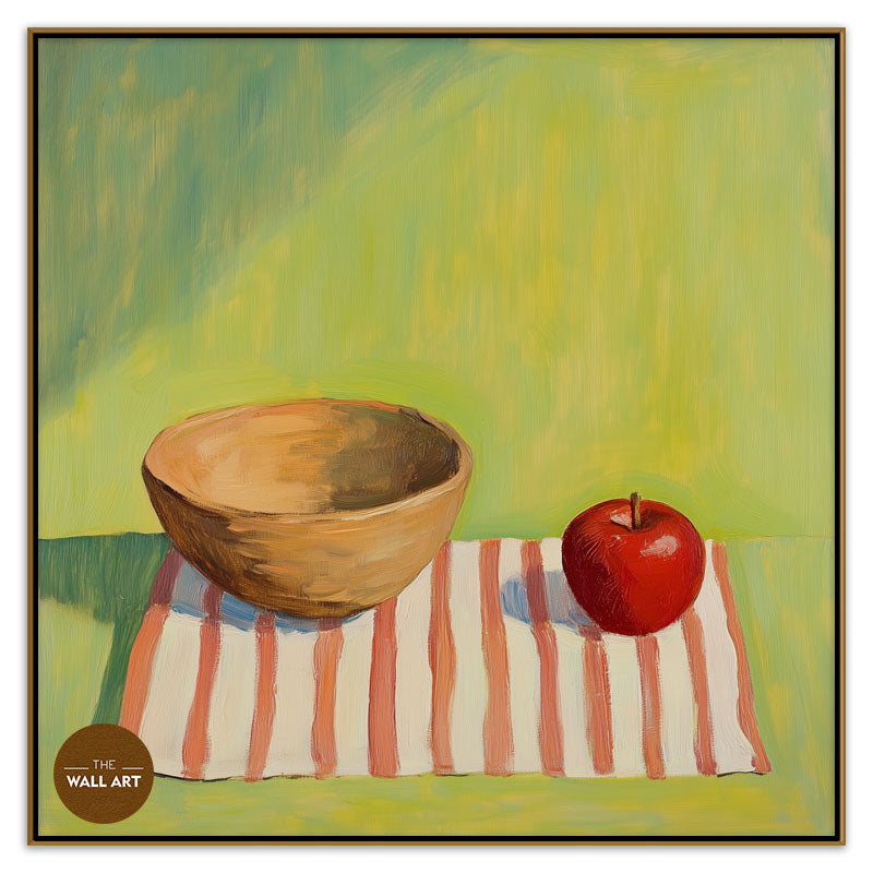 STILL LIFE OF APPLE AND BOWL I