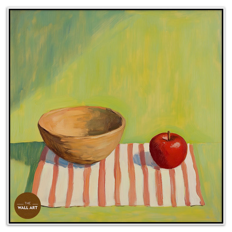 STILL LIFE OF APPLE AND BOWL I