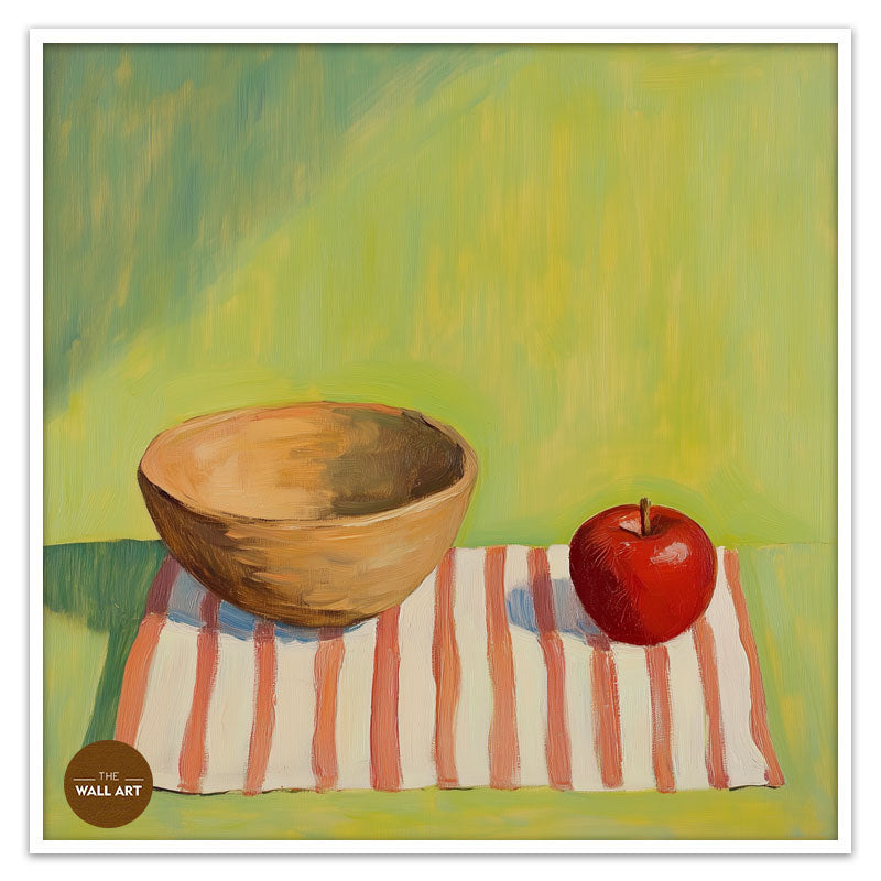 STILL LIFE OF APPLE AND BOWL I