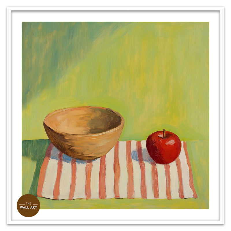 STILL LIFE OF APPLE AND BOWL I