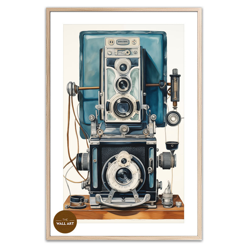 STILL LIFE OF BLUE CAMERA