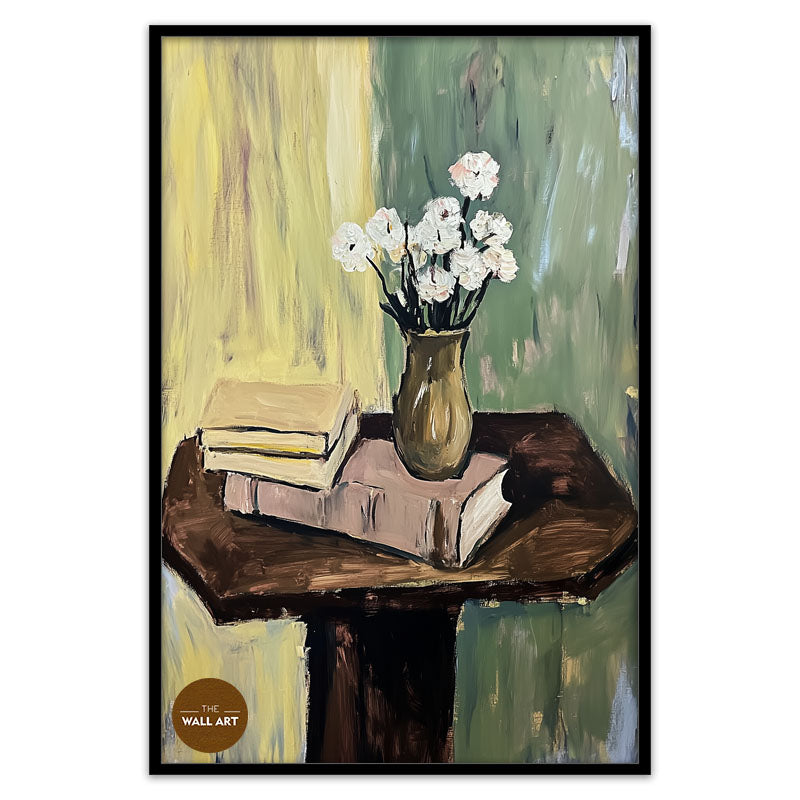 STILL LIFE OF BOOK AND FLOWER III