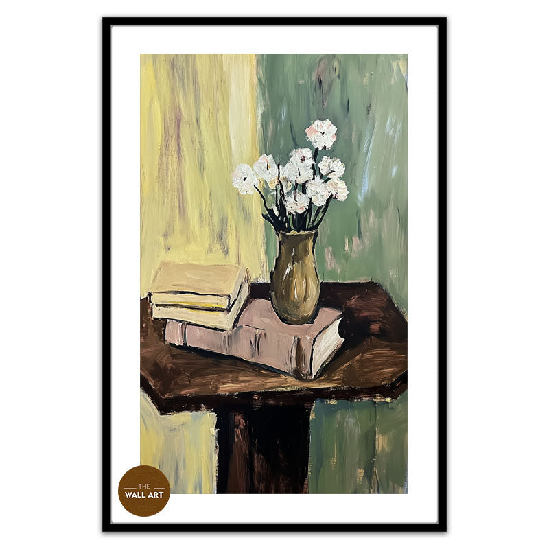 STILL LIFE OF BOOK AND FLOWER III