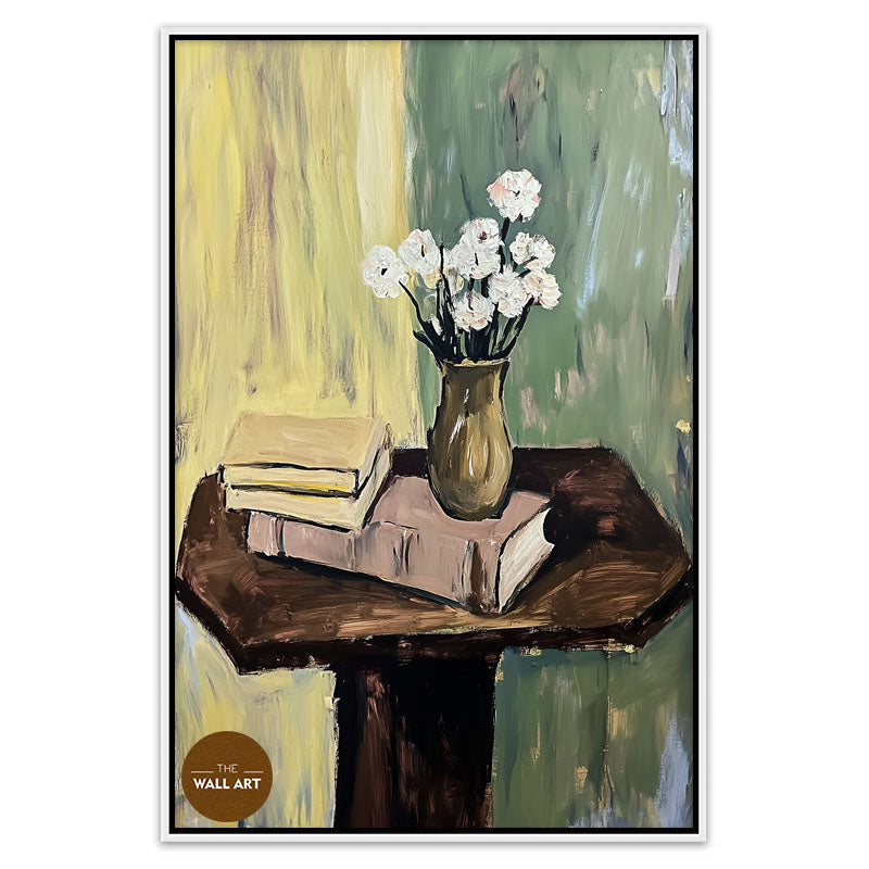 STILL LIFE OF BOOK AND FLOWER III