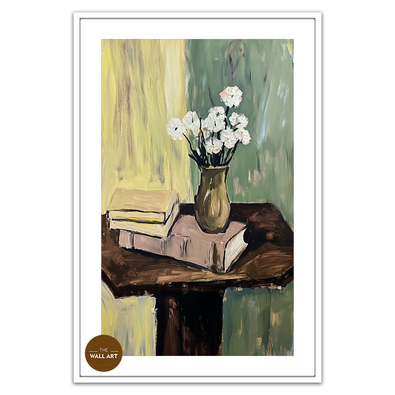 STILL LIFE OF BOOK AND FLOWER III