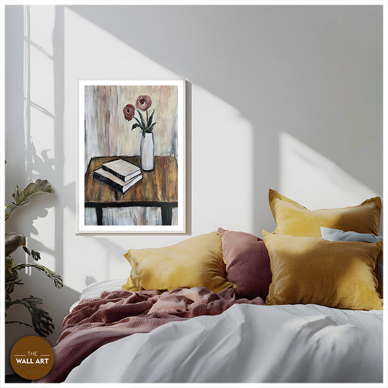 STILL LIFE OF BOOK AND FLOWER II