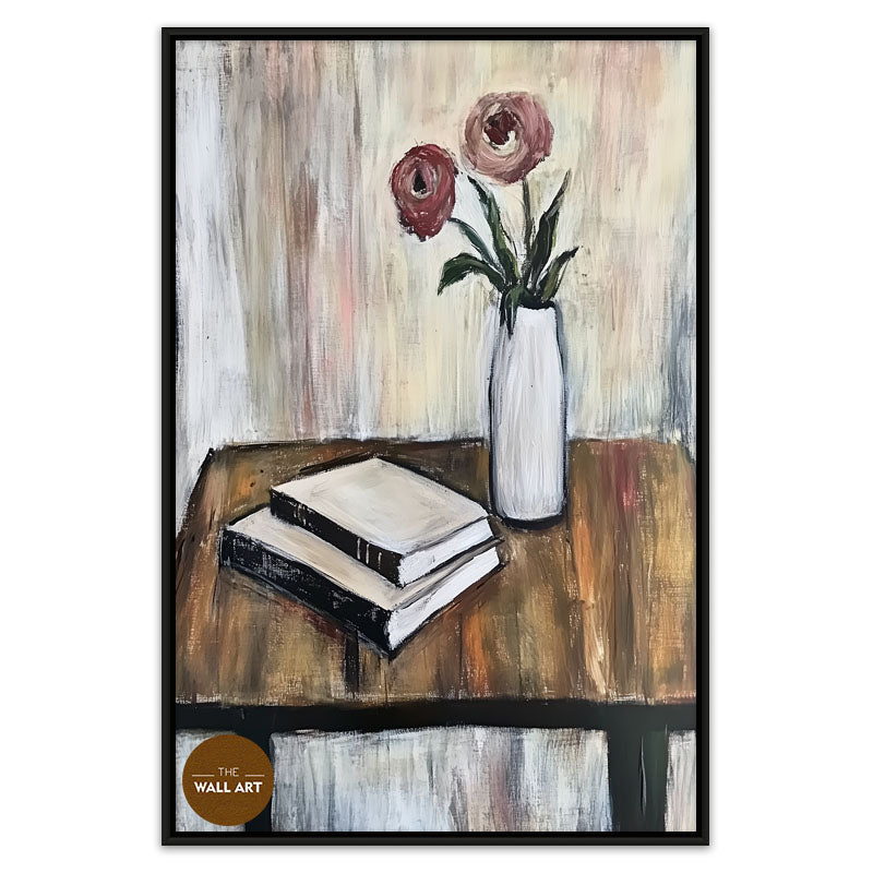 STILL LIFE OF BOOK AND FLOWER II