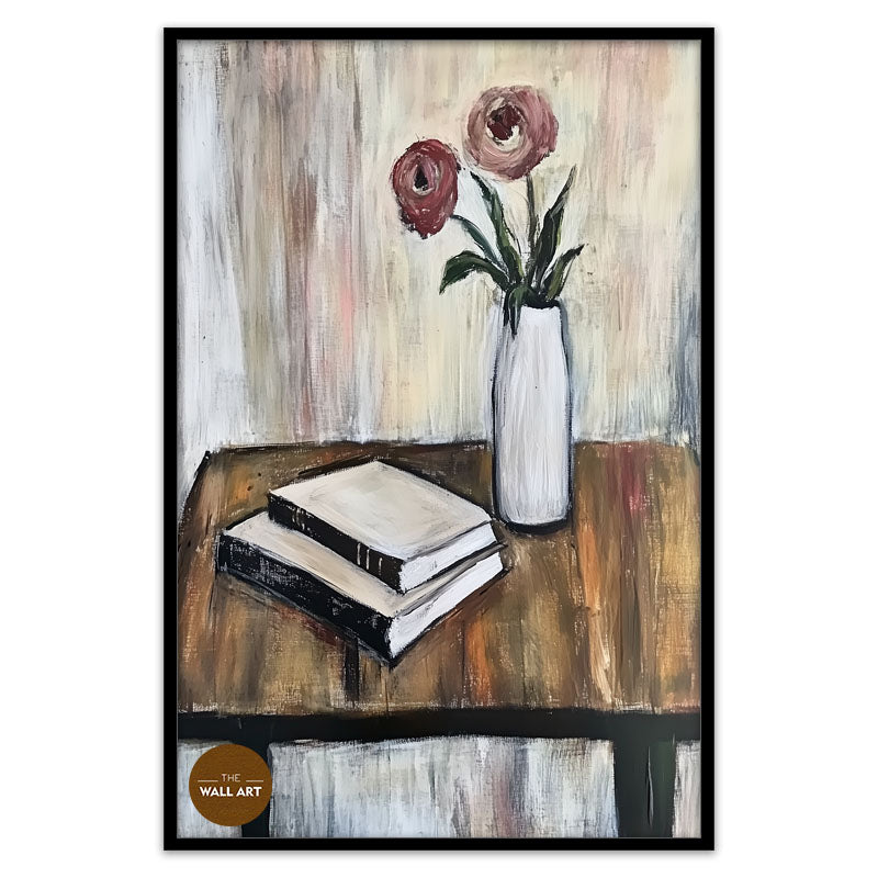 STILL LIFE OF BOOK AND FLOWER II