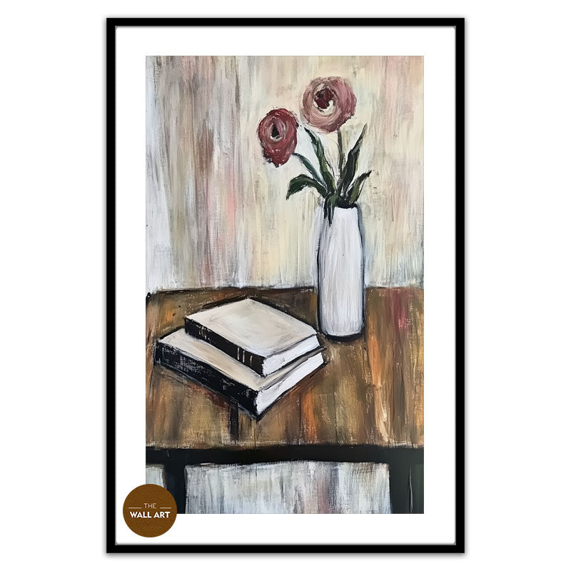 STILL LIFE OF BOOK AND FLOWER II