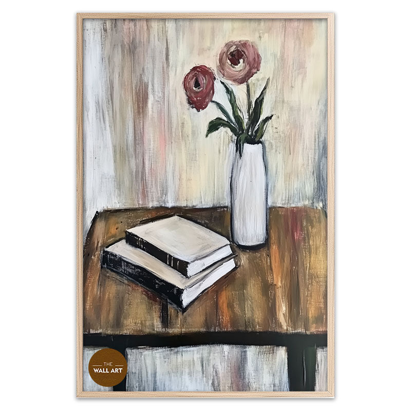 STILL LIFE OF BOOK AND FLOWER II