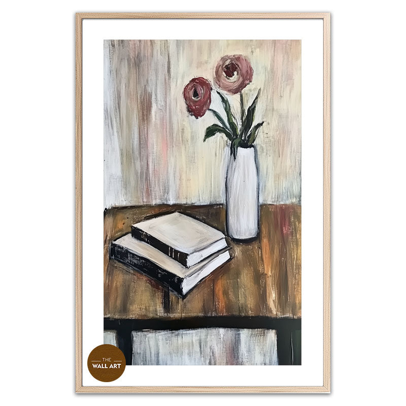 STILL LIFE OF BOOK AND FLOWER II