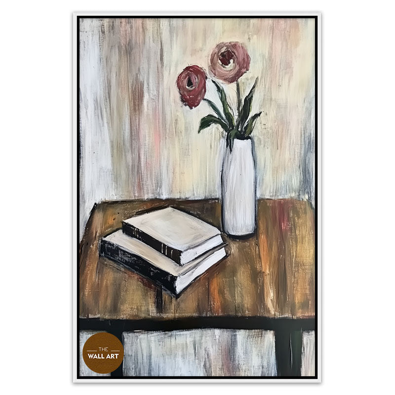 STILL LIFE OF BOOK AND FLOWER II
