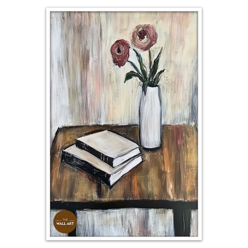STILL LIFE OF BOOK AND FLOWER II