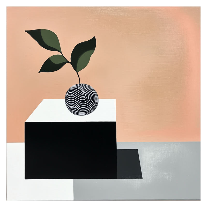 STILL LIFE OF CUBE AND FRUIT III