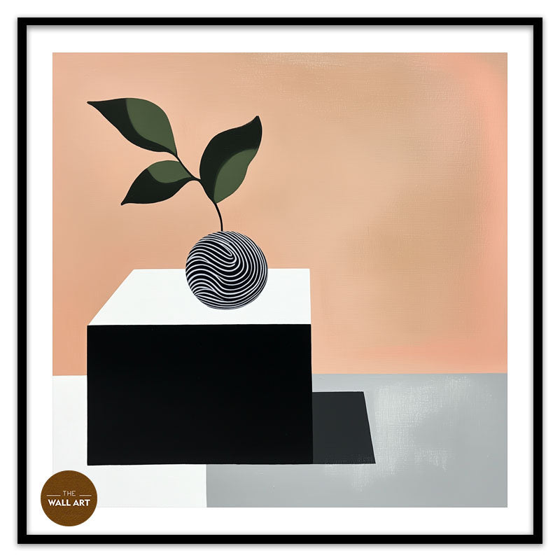 STILL LIFE OF CUBE AND FRUIT III