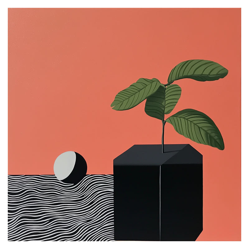 STILL LIFE OF CUBE AND FRUIT II