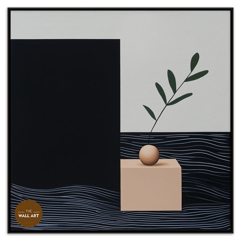 STILL LIFE OF CUBE AND FRUIT I
