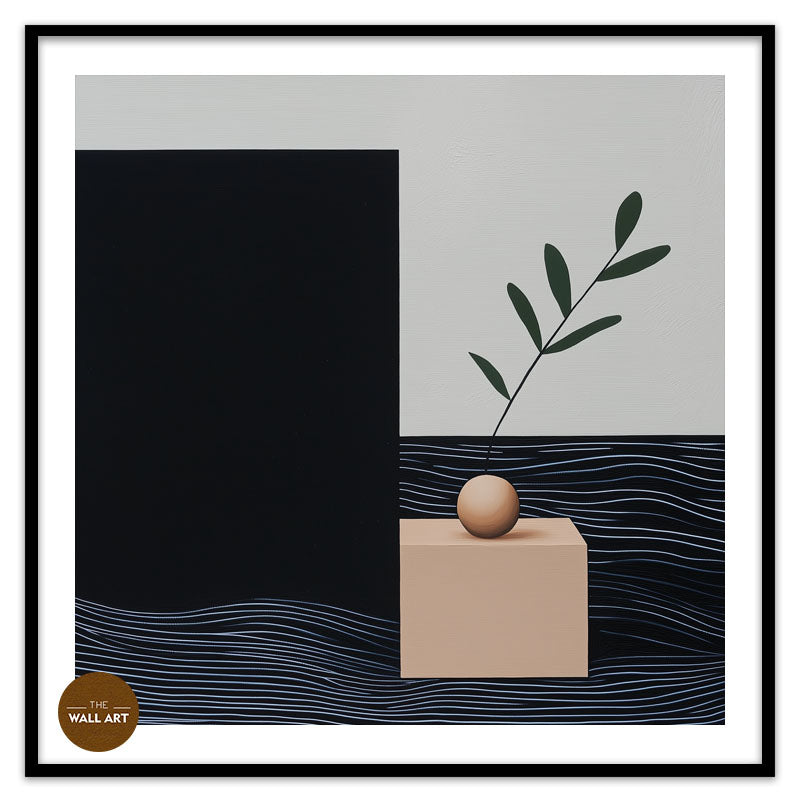 STILL LIFE OF CUBE AND FRUIT I