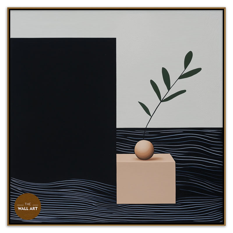 STILL LIFE OF CUBE AND FRUIT I