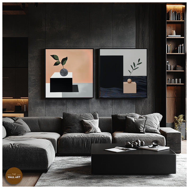 STILL LIFE OF CUBE AND FRUIT I_SETOF2_