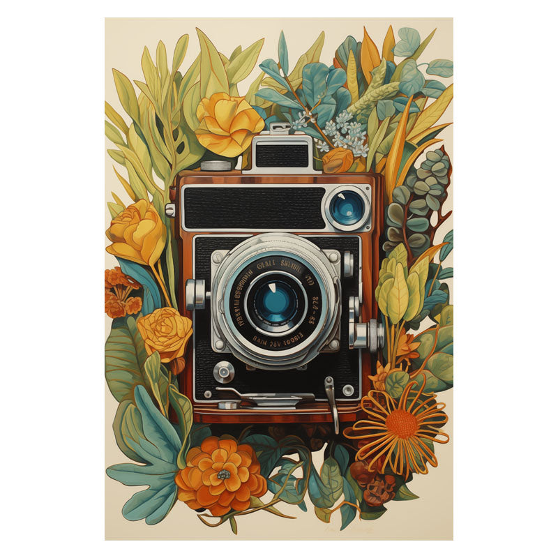 STILL LIFE OF FLOWER CAMERA