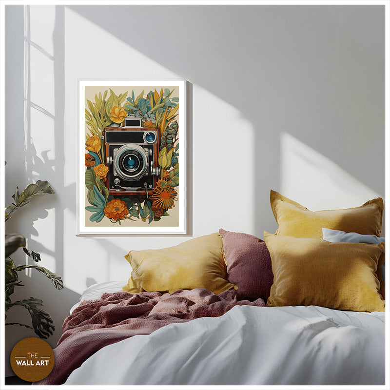 STILL LIFE OF FLOWER CAMERA