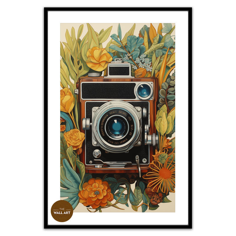 STILL LIFE OF FLOWER CAMERA