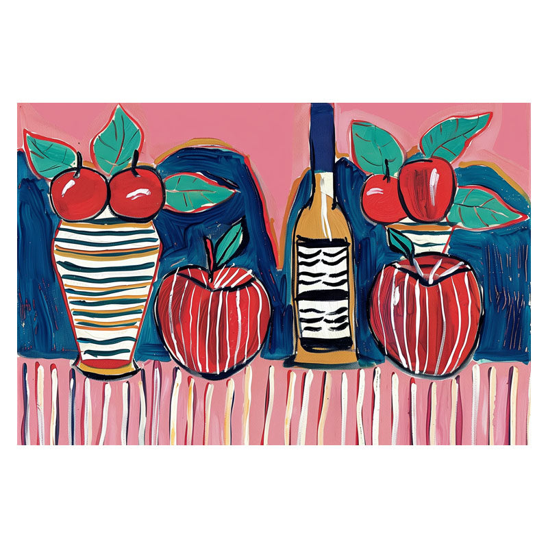 STILL LIFE OF FRUIT AND BOTTLE