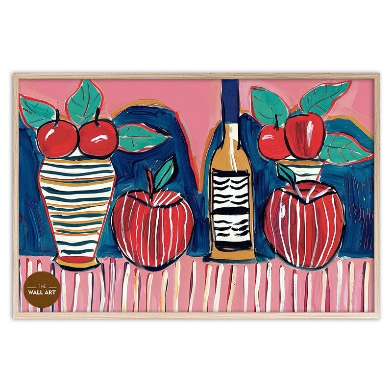 STILL LIFE OF FRUIT AND BOTTLE